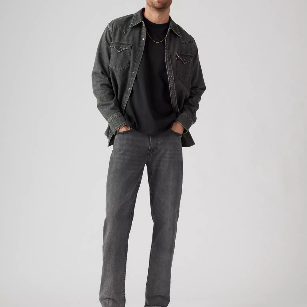 Levi's Gray Straight Jeans Modern Fit